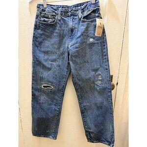 Polo Ralph Lauren 1967 Distressed Blue Denim Jeans Boys Size 12 NWT 100% Cotton